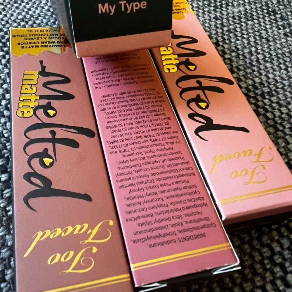 Too Faced Melted Matte Liquid Lipstick- My Type (Soft Pinky Nude) NIB
